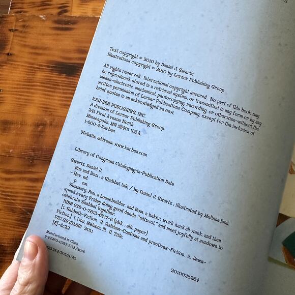 PJ Library Bim And Bom A Shabbat Tale Jewish Paperback Book - Picture 3 of 8